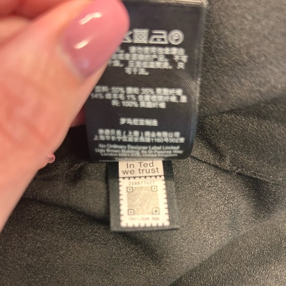 Ted Baker Chele Metallic Bouclé Tweed Women's Mini Skirt Black Size 5  (US 12) - Picture 11 of 13